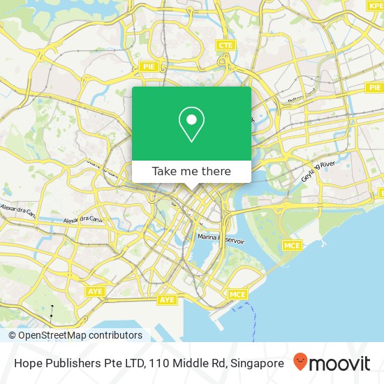 Hope Publishers Pte LTD, 110 Middle Rd地图