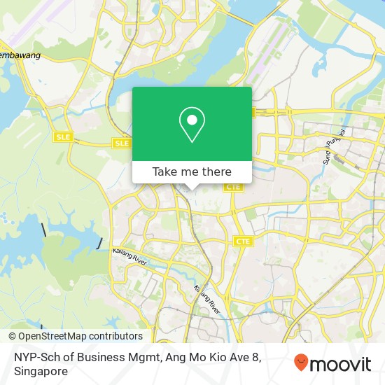 NYP-Sch of Business Mgmt, Ang Mo Kio Ave 8 map