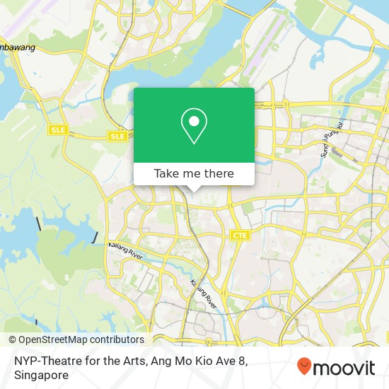 NYP-Theatre for the Arts, Ang Mo Kio Ave 8 map