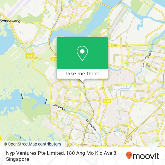 Nyp Ventures Pte Limited, 180 Ang Mo Kio Ave 8地图