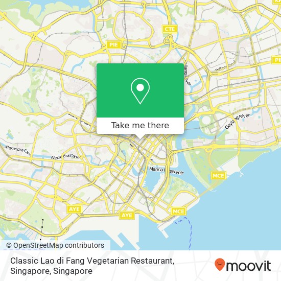 Classic Lao di Fang Vegetarian Restaurant, Singapore map