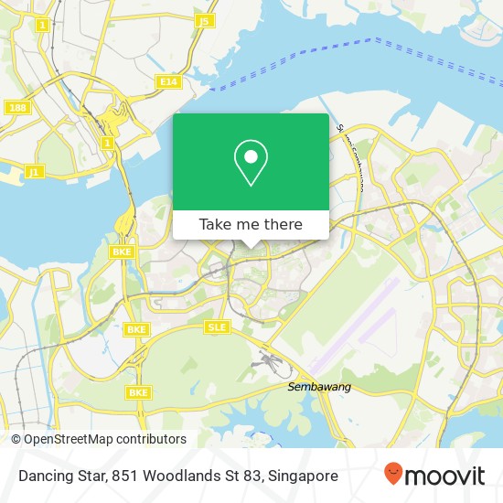 Dancing Star, 851 Woodlands St 83地图