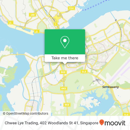 Chwee Lye Trading, 402 Woodlands St 41地图