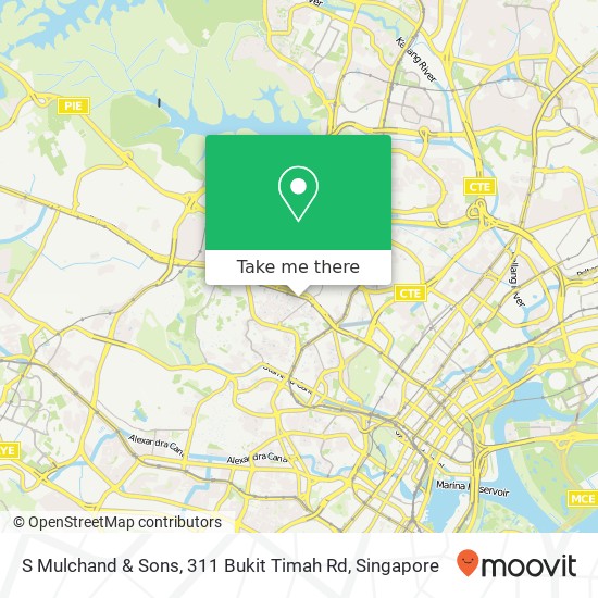 S Mulchand & Sons, 311 Bukit Timah Rd地图