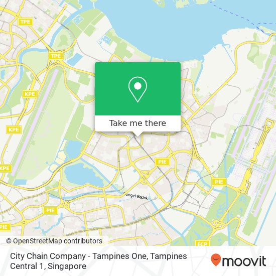 City Chain Company - Tampines One, Tampines Central 1 map