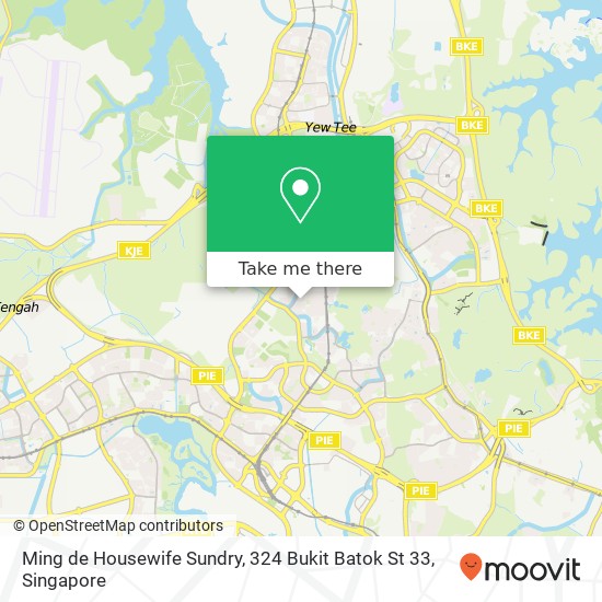 Ming de Housewife Sundry, 324 Bukit Batok St 33地图