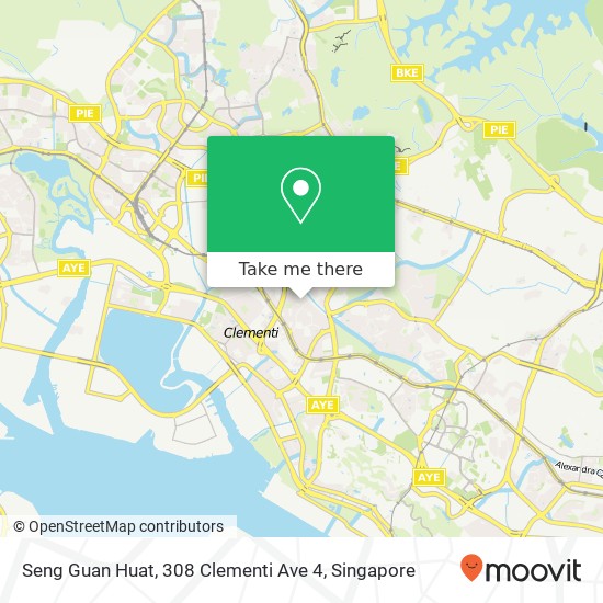 Seng Guan Huat, 308 Clementi Ave 4地图