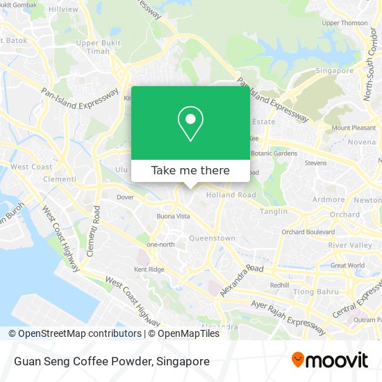Guan Seng Coffee Powder map
