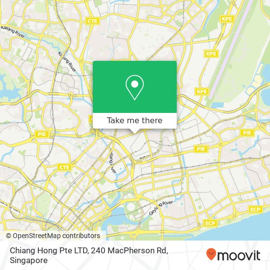 Chiang Hong Pte LTD, 240 MacPherson Rd map