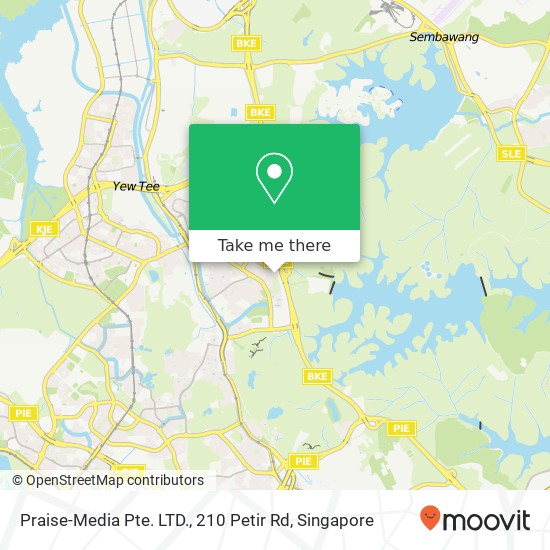 Praise-Media Pte. LTD., 210 Petir Rd map