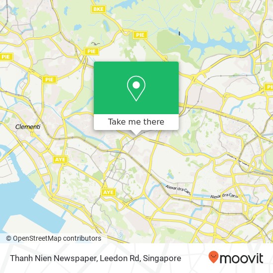 Thanh Nien Newspaper, Leedon Rd map