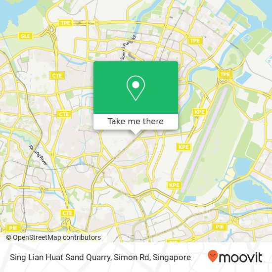 Sing Lian Huat Sand Quarry, Simon Rd map