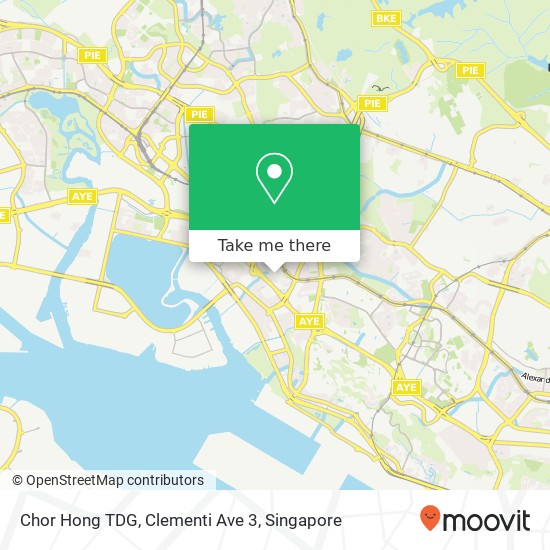 Chor Hong TDG, Clementi Ave 3 map