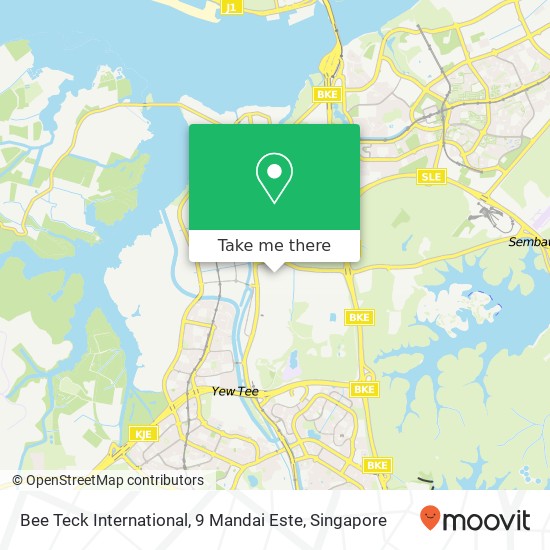 Bee Teck International, 9 Mandai Este map