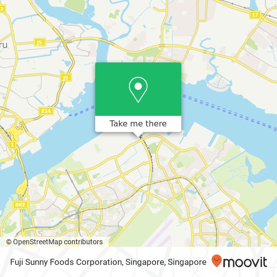 Fuji Sunny Foods Corporation, Singapore map