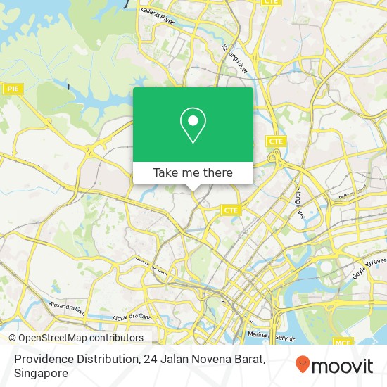 Providence Distribution, 24 Jalan Novena Barat map