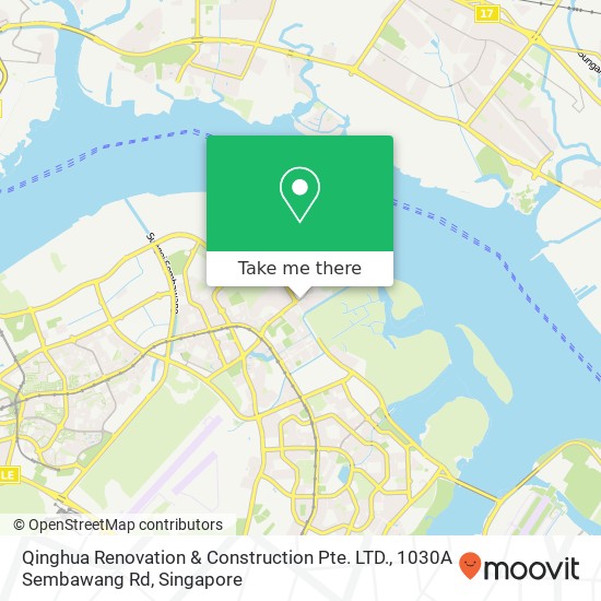 Qinghua Renovation & Construction Pte. LTD., 1030A Sembawang Rd map