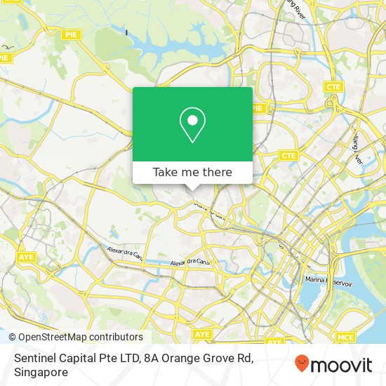 Sentinel Capital Pte LTD, 8A Orange Grove Rd map