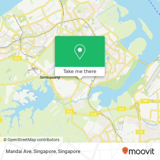 Mandai Ave, Singapore map