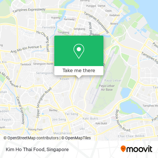 Kim Ho Thai Food map