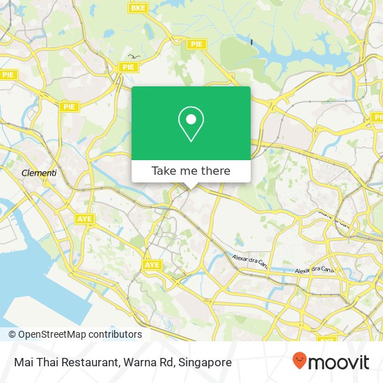 Mai Thai Restaurant, Warna Rd map