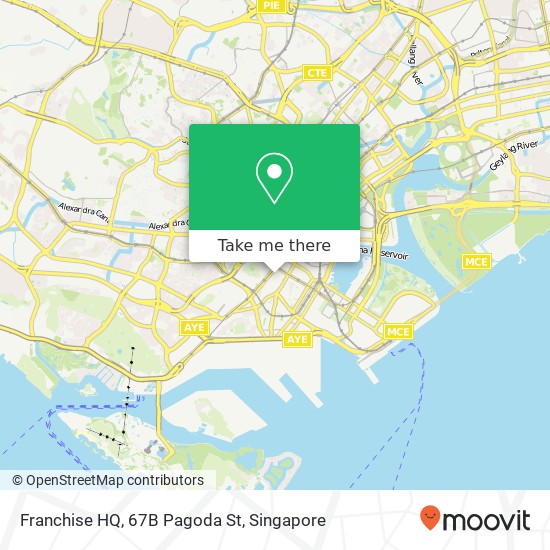 Franchise HQ, 67B Pagoda St map
