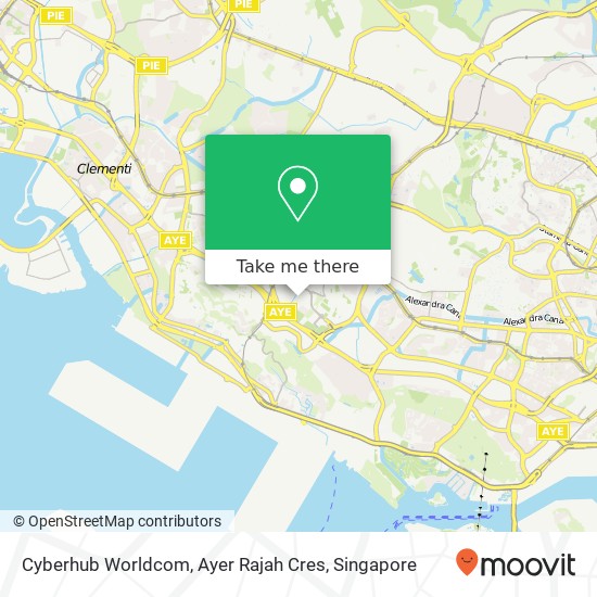 Cyberhub Worldcom, Ayer Rajah Cres map
