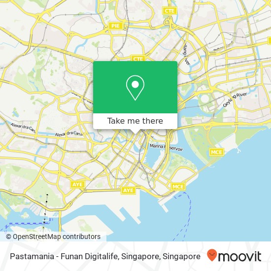 Pastamania - Funan Digitalife, Singapore map