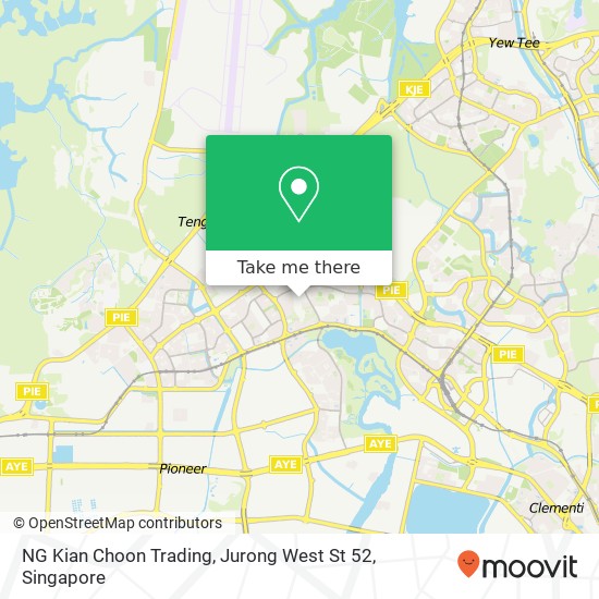 NG Kian Choon Trading, Jurong West St 52 map