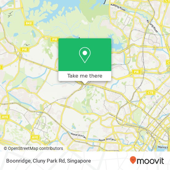 Boonridge, Cluny Park Rd map