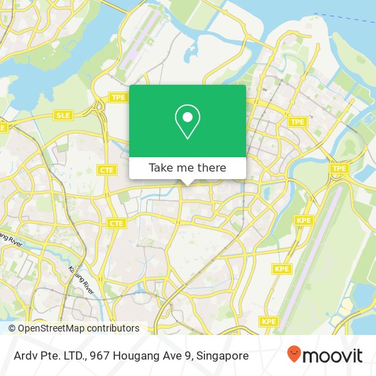 Ardv Pte. LTD., 967 Hougang Ave 9地图