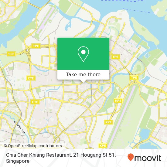 Chia Cher Khiang Restaurant, 21 Hougang St 51地图