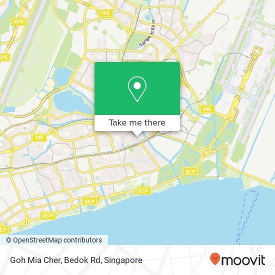 Goh Mia Cher, Bedok Rd map