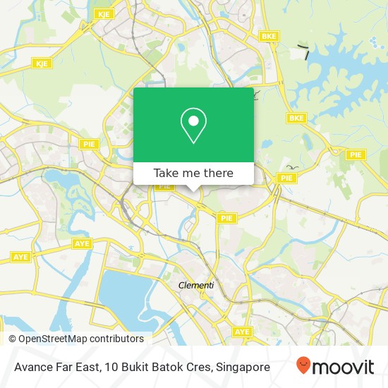 Avance Far East, 10 Bukit Batok Cres map