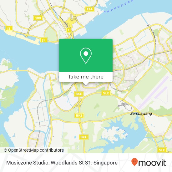 Musiczone Studio, Woodlands St 31 map