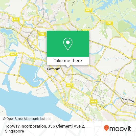 Topway Incorporation, 336 Clementi Ave 2地图