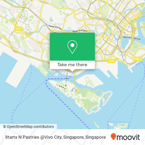 8tarts N Pastries @Vivo City, Singapore map