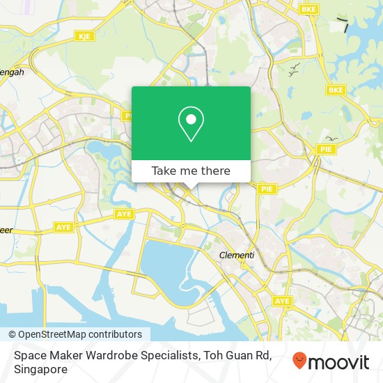 Space Maker Wardrobe Specialists, Toh Guan Rd map