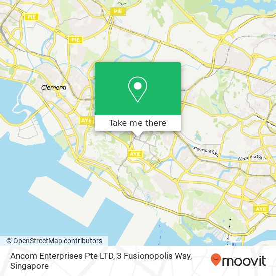 Ancom Enterprises Pte LTD, 3 Fusionopolis Way地图