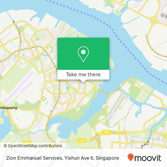 Zion Emmanuel Services, Yishun Ave 6 map