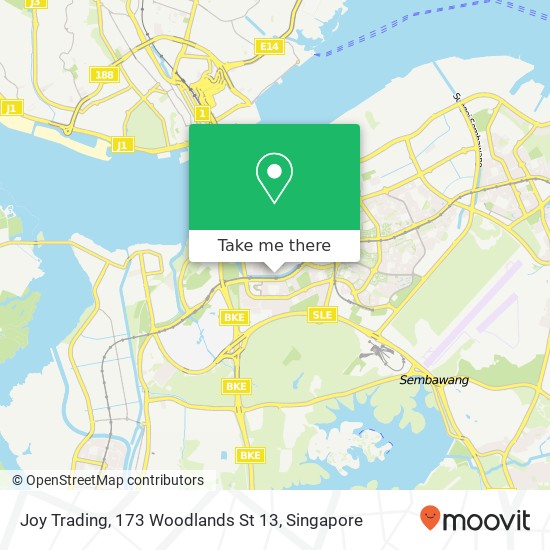 Joy Trading, 173 Woodlands St 13地图