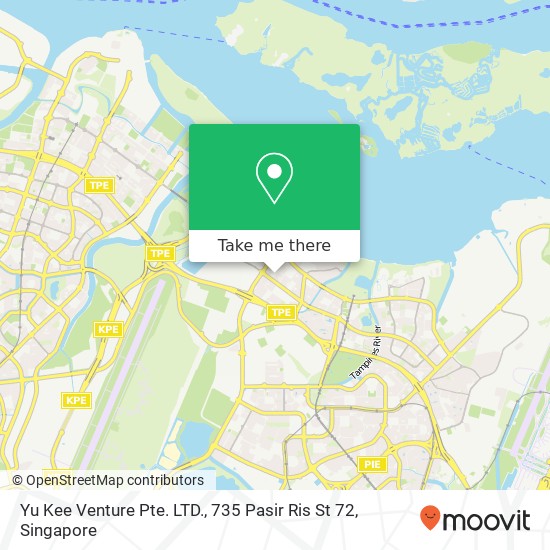 Yu Kee Venture Pte. LTD., 735 Pasir Ris St 72 map