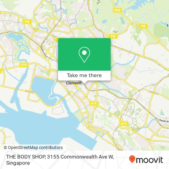 THE BODY SHOP, 3155 Commonwealth Ave W map