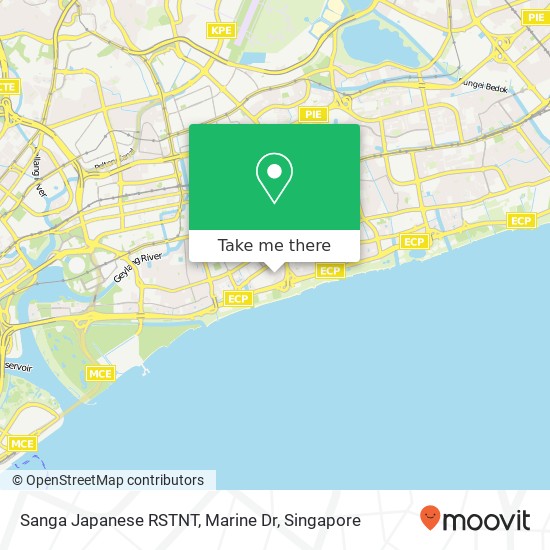Sanga Japanese RSTNT, Marine Dr map