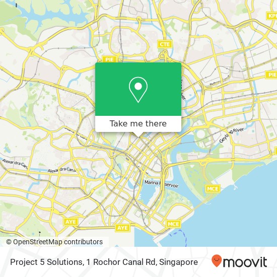 Project 5 Solutions, 1 Rochor Canal Rd map