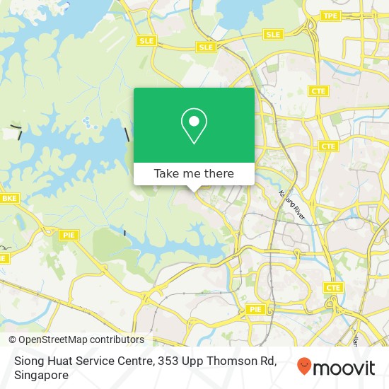 Siong Huat Service Centre, 353 Upp Thomson Rd map