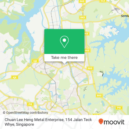 Chuan Lee Heng Metal Enterprise, 154 Jalan Teck Whye地图