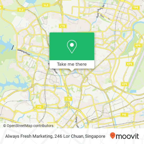 Always Fresh Marketing, 246 Lor Chuan map