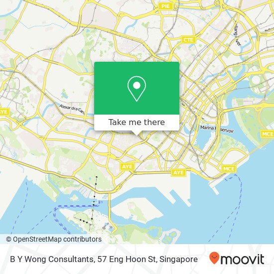 B Y Wong Consultants, 57 Eng Hoon St map