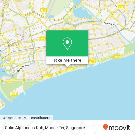 Colin Alphonsus Koh, Marine Ter map